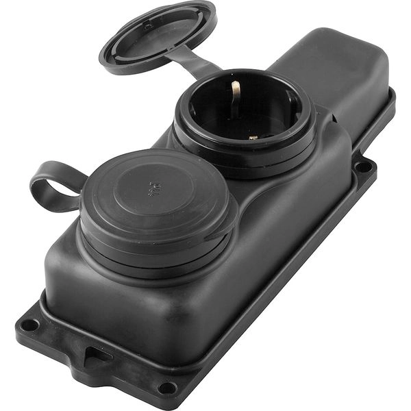 Розетка каучук 1-ф., 16A двухместная с защитными крышками IP44 RST16-22-44 32738 Розетка каучук 1-ф., 16A двухместная с защитными крышками IP44 RST16-22-44 32738 в каталоге ЮгКабель