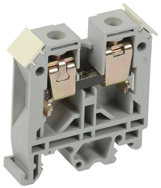 Зажим на DIN-рейку  6 мм2 50А (ЗНИ-6) серый YZN10-006-K03 Зажим на DIN-рейку  6 мм2 50А (ЗНИ-6) серый YZN10-006-K03 в каталоге ЮгКабель