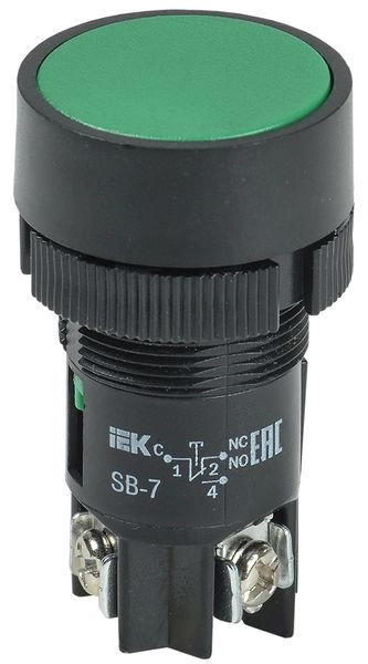 Кнопка  SB-7 "Пуск" зелёная  d22мм/240В BBT40-SB7-K06 Кнопка  SB-7 "Пуск" зелёная  d22мм/240В BBT40-SB7-K06 в каталоге ЮгКабель