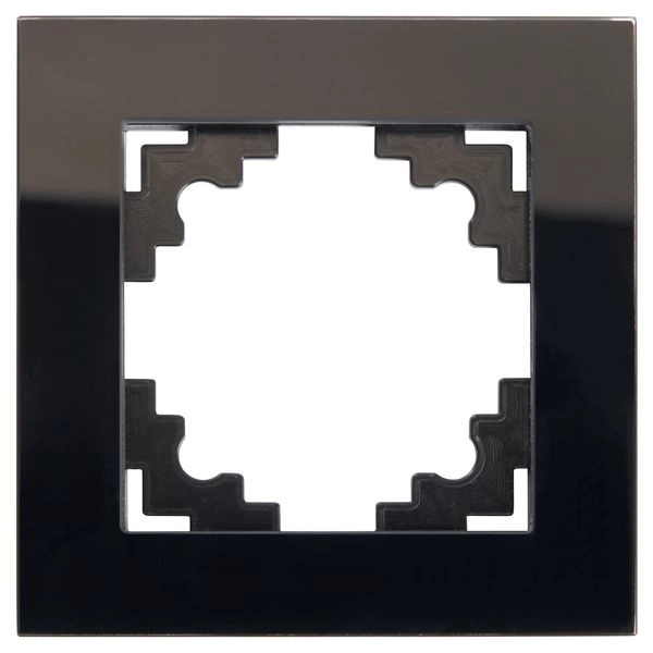Рамка 1-местная, стекло серия Катрин, GFR00-7001-05, черный 39518 Рамка 1-местная, стекло серия Катрин, GFR00-7001-05, черный 39518 в каталоге ЮгКабель