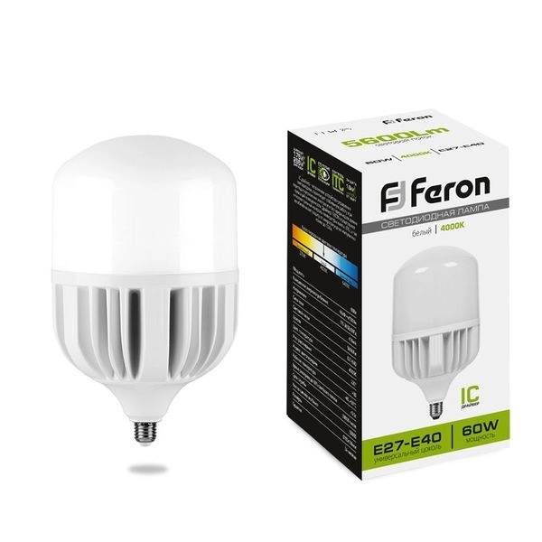 Лампа светодиод. LED   60W 4000К 5600Лм Е27/Е40 30т.ч. LB-65 (236х138) 25821 Лампа светодиод. LED   60W 4000К 5600Лм Е27/Е40 30т.ч. LB-65 (236х138) 25821 в каталоге ЮгКабель