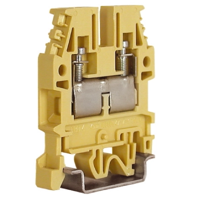 Зажим на DIN-рейку  4 мм2 32А (CBD.4(Ex)) бежевый ZCB240 в каталоге ЮгКабель