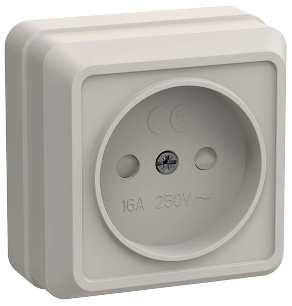 Розетка ОП 1-м с з/ш (кремовый) Октава ERO13-K33-10-DC Розетка ОП 1-м с з/ш (кремовый) Октава ERO13-K33-10-DC в каталоге ЮгКабель