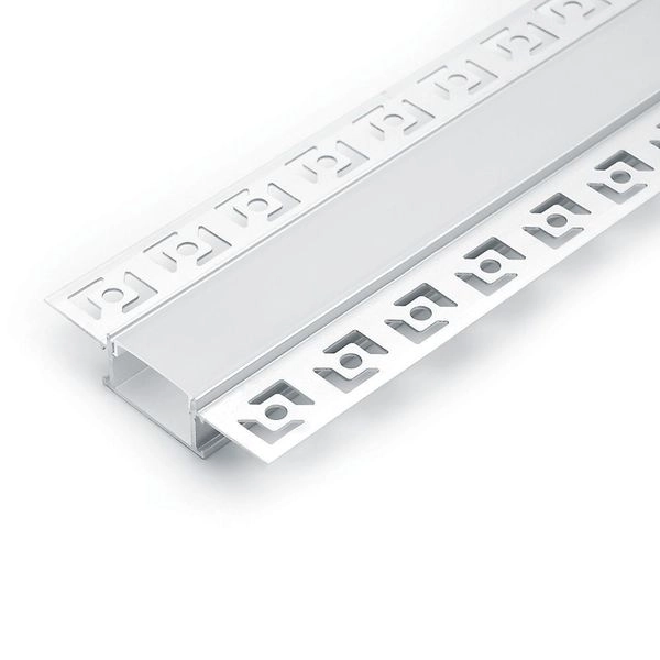 Профиль для LED-ленты встраиваемый 2000х61х14 серебро (2 заглушки, экран, без крепежей) CAB254 10362 Профиль для LED-ленты встраиваемый 2000х61х14 серебро (2 заглушки, экран, без крепежей) CAB254 10362 в каталоге ЮгКабель