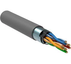 Кабель FTP 4р cat.5е 4х2х0,52 solid LSZH нг(А)-HF серый (305м) РФ LC1-C5E04-321-T-P-R в каталоге ЮгКабель