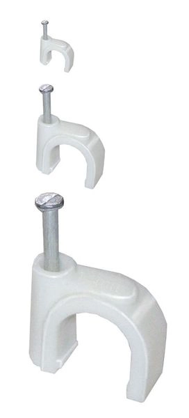 Скобы ПВХ для кабеля d 5 мм (по 100 шт.) USK11-05-100 в каталоге ЮгКабель