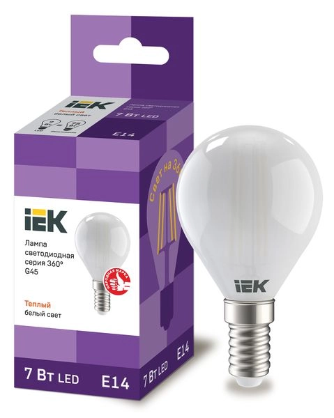 Лампа светодиод. LED 7W 4000К 805Лм Е14 30т.ч. G45 (78х45) (аналог 75W) шар матовая LLF-G45-7-230-40-E14-FR Лампа светодиод. LED 7W 4000К 805Лм Е14 30т.ч. G45 (78х45) (аналог 75W) шар матовая LLF-G45-7-230-40-E14-FR в каталоге ЮгКабель