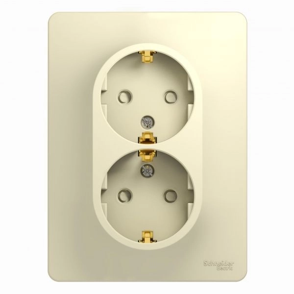 Розетка СП 2-м с з/к со шторк. в сборе (бежевый) Glossa GSL000226 Розетка СП 2-м с з/к со шторк. в сборе (бежевый) Glossa GSL000226 в каталоге ЮгКабель