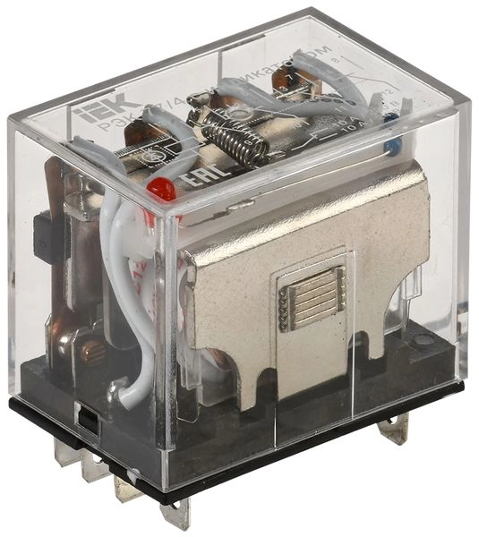 Реле РЭК77/4(LY4) с индикацией 10А 12В DC RRP10-4-10-012D-LED в каталоге ЮгКабель