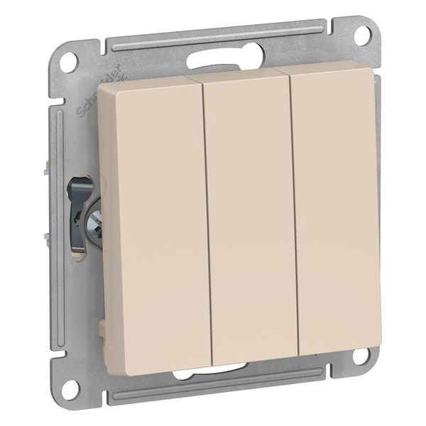 Выключатель СП 3-м механизм (бежевый) Atlas ATN000231 в каталоге ЮгКабель