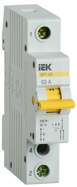 Переключатель 1P 63А  3 положения ВРТ-63 MPR10-1-063 Переключатель 1P 63А  3 положения ВРТ-63 MPR10-1-063 в каталоге ЮгКабель