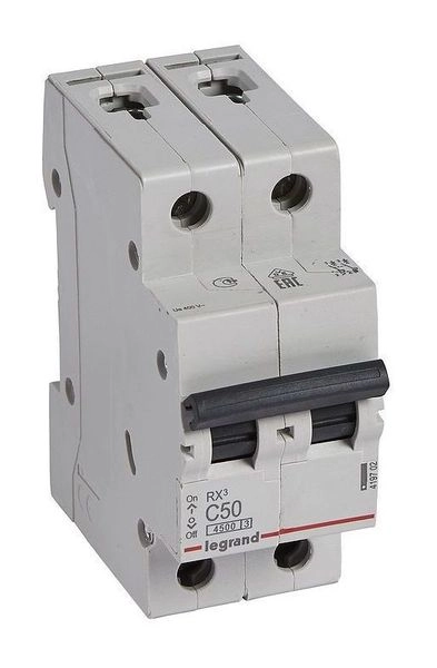 Выкл. автомат. 2Р С50А 4,5кА (RX3) 419702 Выкл. автомат. 2Р С50А 4,5кА (RX3) 419702 в каталоге ЮгКабель