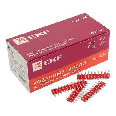 Гвоздь 3,0 х19 с кованным наконечником (1000 шт/уп) цинкование (тип CN) Bullet Type EKF cpn-3019bp в каталоге ЮгКабель