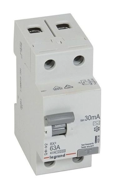 УЗО 2Р 63А/30мА AC (RX3) 402026 УЗО 2Р 63А/30мА AC (RX3) 402026 в каталоге ЮгКабель