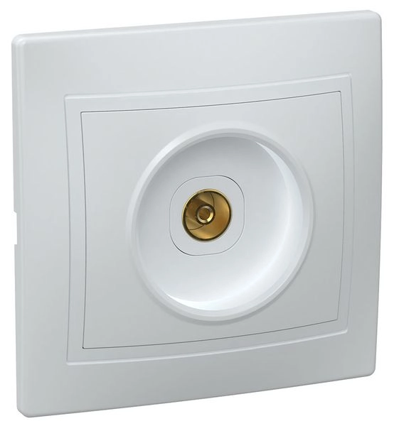 Розетка СП 1-м TV в сборе (белый) Кварта EAK10-K01-DM Розетка СП 1-м TV в сборе (белый) Кварта EAK10-K01-DM в каталоге ЮгКабель