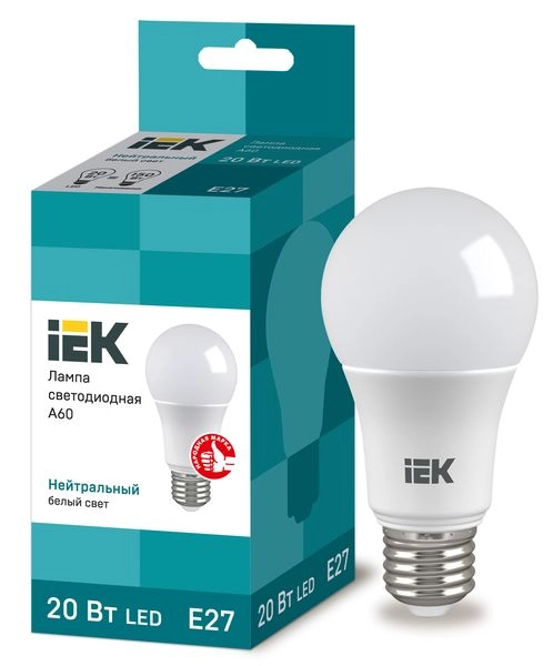 Лампа светодиод. LED 20W 4000К 1800Лм Е27 30т.ч. А70 (131х60) (аналог 180W) LLE-A60-20-230-40-E27 Лампа светодиод. LED 20W 4000К 1800Лм Е27 30т.ч. А70 (131х60) (аналог 180W) LLE-A60-20-230-40-E27 в каталоге ЮгКабель