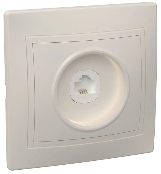 Розетка СП 1-м RJ11 в сборе (кремовый) Кварта ETK10-K33-DM Розетка СП 1-м RJ11 в сборе (кремовый) Кварта ETK10-K33-DM в каталоге ЮгКабель