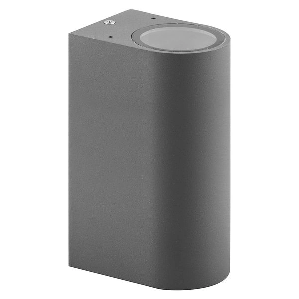 Светильник светодиодный 2хGU10 IP54 (DH015) 92х81х150 серый, архитектурный 11884 в каталоге ЮгКабель