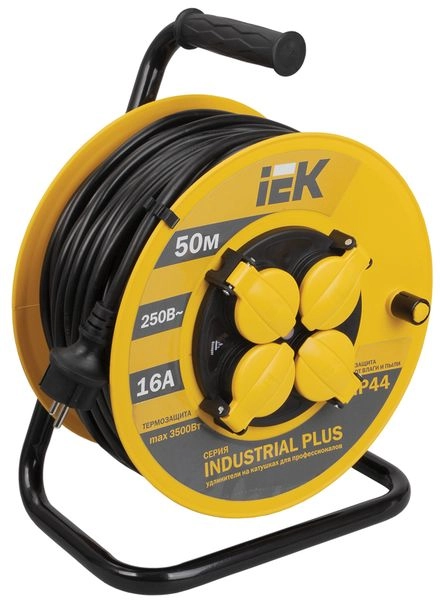 Удлинитель силовой 50 м, 4-х местн., катушка с з/м 3х1,5мм2., IP44 "Industrial plus" WKP15-16-04-50-44 Удлинитель силовой 50 м, 4-х местн., катушка с з/м 3х1,5мм2., IP44 "Industrial plus" WKP15-16-04-50-44 в каталоге ЮгКабель