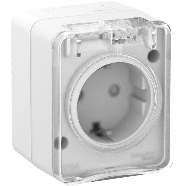 Розетка 1-м ОП 16А IP54 250В с заземл. защ. шторки бел. Profi54 ATN540145 Розетка 1-м ОП 16А IP54 250В с заземл. защ. шторки бел. Profi54 ATN540145 в каталоге ЮгКабель