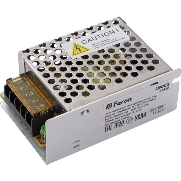 Блок питания к светодиодной ленте 220/12V   30W IP20 LB002 41349 Блок питания к светодиодной ленте 220/12V   30W IP20 LB002 41349 в каталоге ЮгКабель