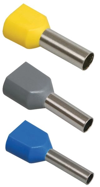 Наконечник НШВИ2  0,75 длина втулки/гильзы 8мм с изолир.фланцем, темно-красный (100 шт) UTE10-D75-100 Наконечник НШВИ2  0,75 длина втулки/гильзы 8мм с изолир.фланцем, темно-красный (100 шт) UTE10-D75-100 в каталоге ЮгКабель