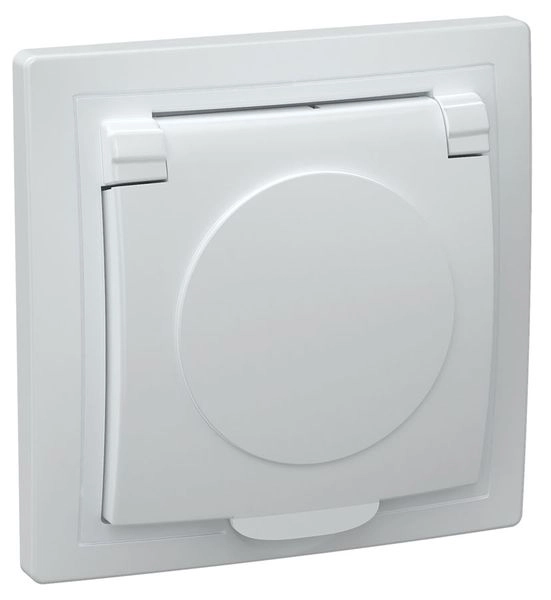 Розетка СП 1-м с з/к с крышкой в сборе (белый) Кварта ERK15-K01-16-DM Розетка СП 1-м с з/к с крышкой в сборе (белый) Кварта ERK15-K01-16-DM в каталоге ЮгКабель