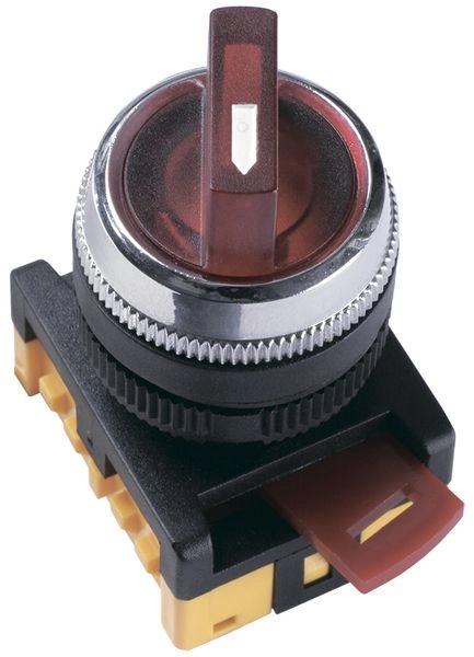 Переключатель ANСLR-22-3  на 3 фикс.полож.красный неон/240В I-O 1з 1р BSW10-ANCLR-3-K04 в каталоге ЮгКабель