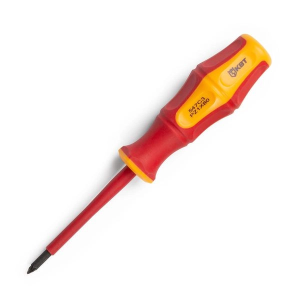 Отвертка ПРОФИ диэлектр., PZ1*80 до 1000В (крест.) 78613 в каталоге ЮгКабель