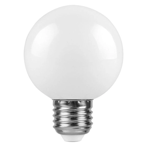 Лампа светодиод. LED   3W 6400К 240Лм Е27 G60 (84х60) матовый шар (белый) (для гирлянд) LB-37 25902 Лампа светодиод. LED   3W 6400К 240Лм Е27 G60 (84х60) матовый шар (белый) (для гирлянд) LB-37 25902 в каталоге ЮгКабель