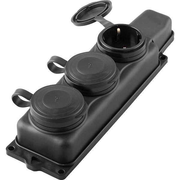 Розетка каучук 1-ф., 16A трехместная с защитными крышками IP44 RST16-23-44 32739 Розетка каучук 1-ф., 16A трехместная с защитными крышками IP44 RST16-23-44 32739 в каталоге ЮгКабель