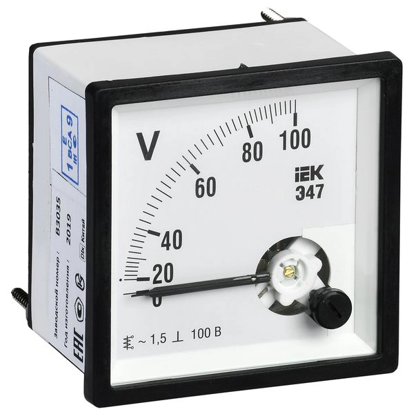 Вольтметр Э47 100В кл. точн. 1,5 72х72мм IPV10-6-0100-E в каталоге ЮгКабель
