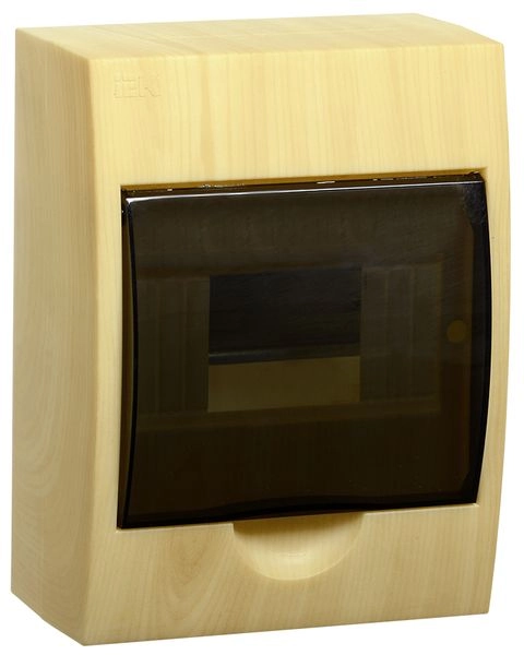 Щит настен.   6 мод. (200х148х95) IP40 сосна (ЩРН-П-6) MKP12-N-06-41-K34 Щит настен.   6 мод. (200х148х95) IP40 сосна (ЩРН-П-6) MKP12-N-06-41-K34 в каталоге ЮгКабель