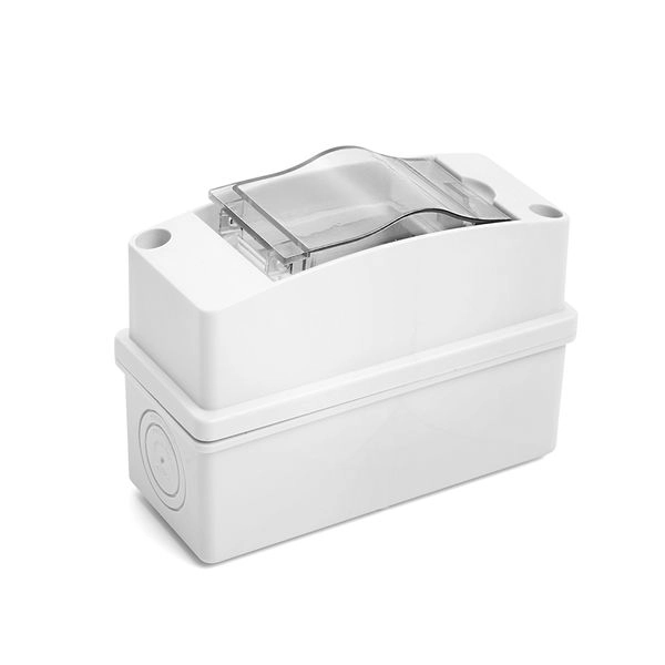 Щит настен.   2 мод. (120х54х95) IP65 серый, с крышкой, под пломбу EBX50-1/02-65 39932 - купить по низкой цене в Краснодаре | ЮгКабель в каталоге ЮгКабель