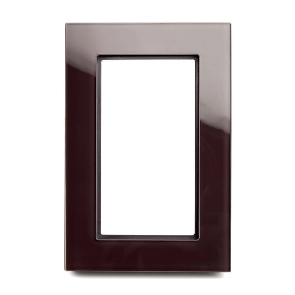 Рамка  2-местная (без перемычки), стекло серия Катрин, GFR00-7012-04, шоколад 39569 в каталоге ЮгКабель