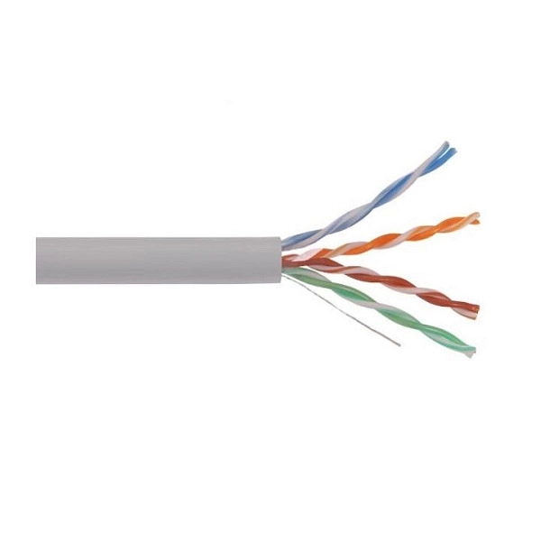 Кабель UTP 4р cat.5е 4х2х0,52 solid LSZH нг(А)-HF серый (305м) РФ LC1-C5E04-121-T-P-R в каталоге ЮгКабель