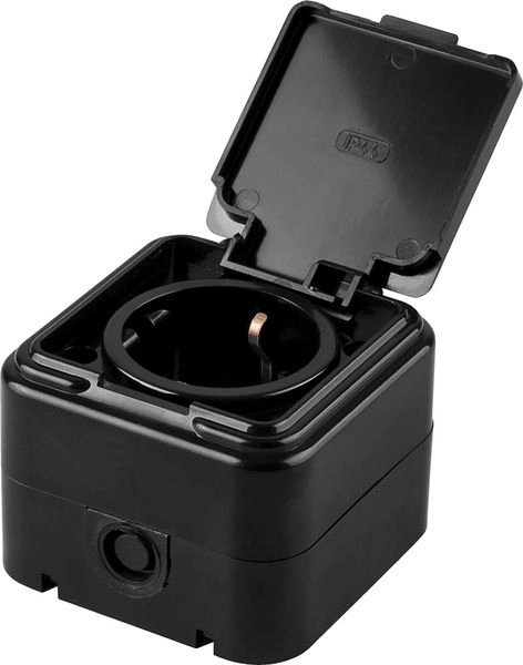 Розетка ОП 1-м с з/к IP44 (черный) RA 16-211-Ч Брест 32741 Розетка ОП 1-м с з/к IP44 (черный) RA 16-211-Ч Брест 32741 в каталоге ЮгКабель