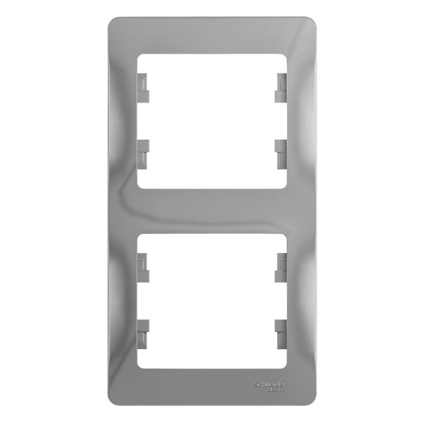 Рамка 2-постовая (алюм) вертикальная Glossa  GSL000306 в каталоге ЮгКабель