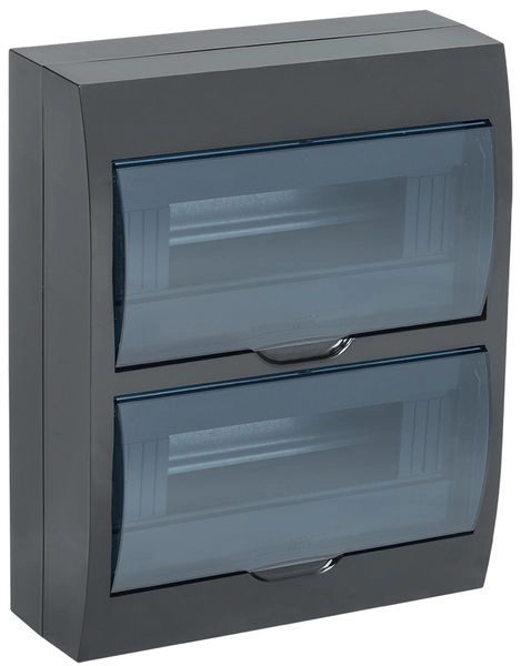 Щит настен. 24 мод. (327х270х102) IP41 черный (ЩРН-П-24) MKP12-N-24-41-K02 в каталоге ЮгКабель