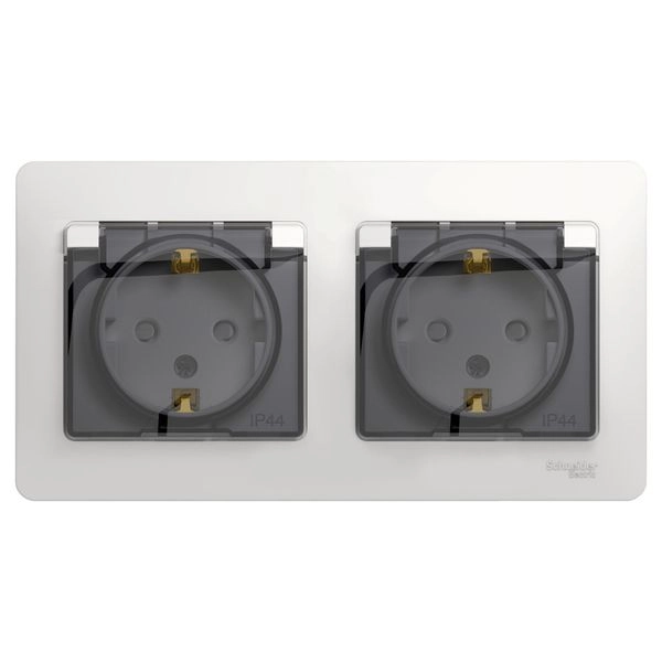 Розетка СП 2-м c з/к со шторк. с крышкой IP44 в сборе (белый) Glossa GSL000147 Розетка СП 2-м c з/к со шторк. с крышкой IP44 в сборе (белый) Glossa GSL000147 в каталоге ЮгКабель