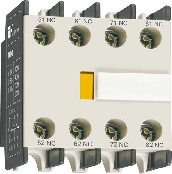 Приставка конт. ПКИ-40 доп. контакты 4НО KPK10-40 Приставка конт. ПКИ-40 доп. контакты 4НО KPK10-40 в каталоге ЮгКабель