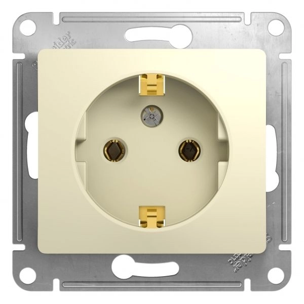 Розетка СП 1-м с з/к механизм (бежевый) Glossa GSL000243 Розетка СП 1-м с з/к механизм (бежевый) Glossa GSL000243 в каталоге ЮгКабель