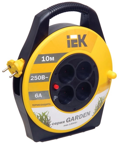 Удлинитель силовой 10 м, 4-х местн., катушка с з/м, 2х0,75мм2 IP20 "Garden" WKP23-06-04-10 Удлинитель силовой 10 м, 4-х местн., катушка с з/м, 2х0,75мм2 IP20 "Garden" WKP23-06-04-10 в каталоге ЮгКабель