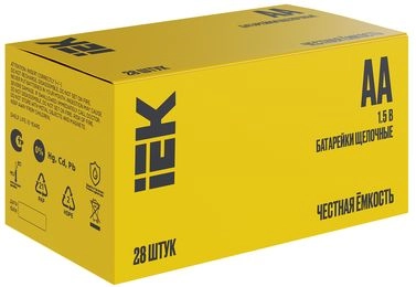 Батарейка щелоч. Alkaline LR06/AA (28шт/бокс) IEK ABT-LR06-OP-B28 в каталоге ЮгКабель