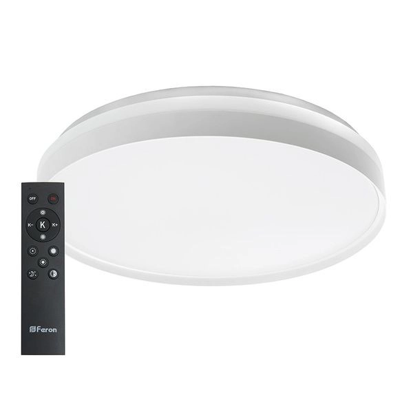 Светильник светодиодный   80W 230V 3000-6500К 5600Лм IP20 AL6230 (d500 h85) бел. кант “Simple matte” 48072 в каталоге ЮгКабель