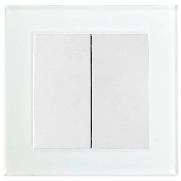 Выключатель электрический 2-клавишный, серия Катрин, GLS10-7004-01, белый в сборе  39165 в каталоге ЮгКабель