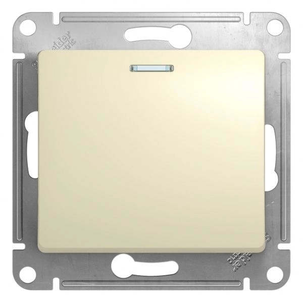 Выключатель СП 1-м с подсв. механизм (бежевый) Glossa GSL000213 в каталоге ЮгКабель