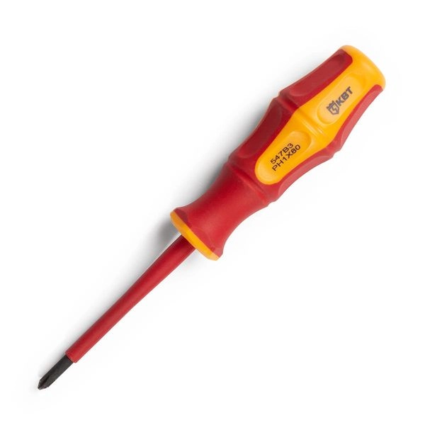 Отвертка ПРОФИ диэлектр., PH1*80 до 1000В (крест.) 78611 в каталоге ЮгКабель