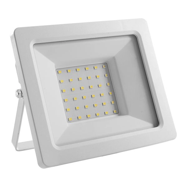 Прожектор светодиодный 50W/200-230V 6400К 4500Лм IP65 (SFL90-50) 125х110х26 белый  55073 Прожектор светодиодный 50W/200-230V 6400К 4500Лм IP65 (SFL90-50) 125х110х26 белый  55073 в каталоге ЮгКабель