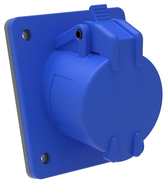 Розетка силовая 1-ф., 16А, 220В, IP44 (3-п, встр.) MAGNUM PSN41-016-3 в каталоге ЮгКабель